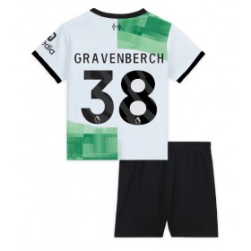 Liverpool Ryan Gravenberch #38 Borta Kläder Barn 2023-24 Kortärmad (+ Korta byxor)